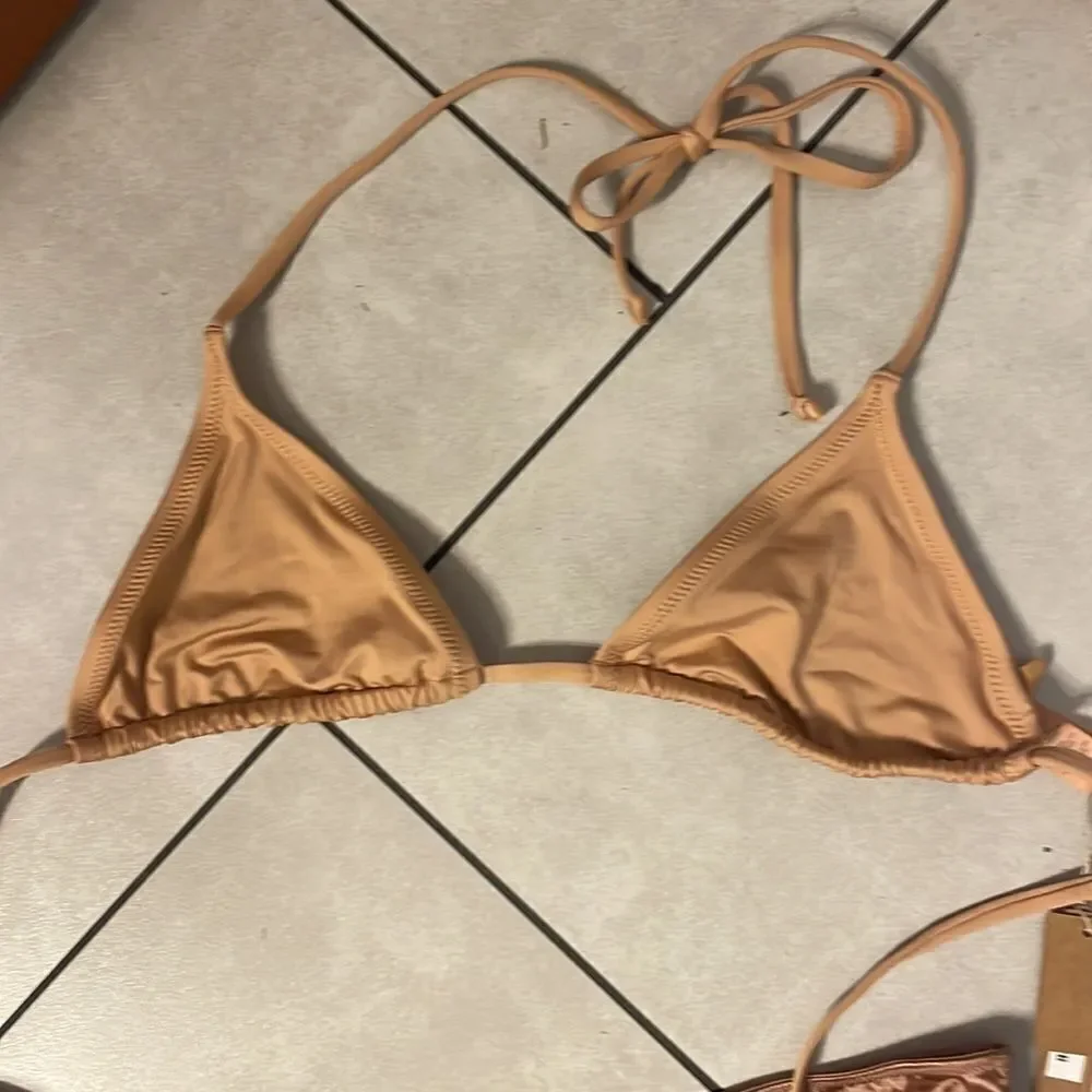 NWT Skims Nude Bikini top and Desert clay bikini bottoms